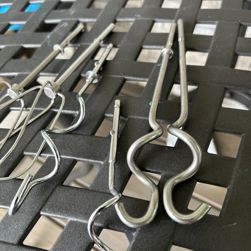 KitchenAid Stainless Steel Mixer Attachments Set with Whisk and Hooks